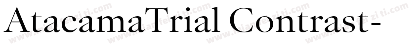 AtacamaTrial Contrast字体转换